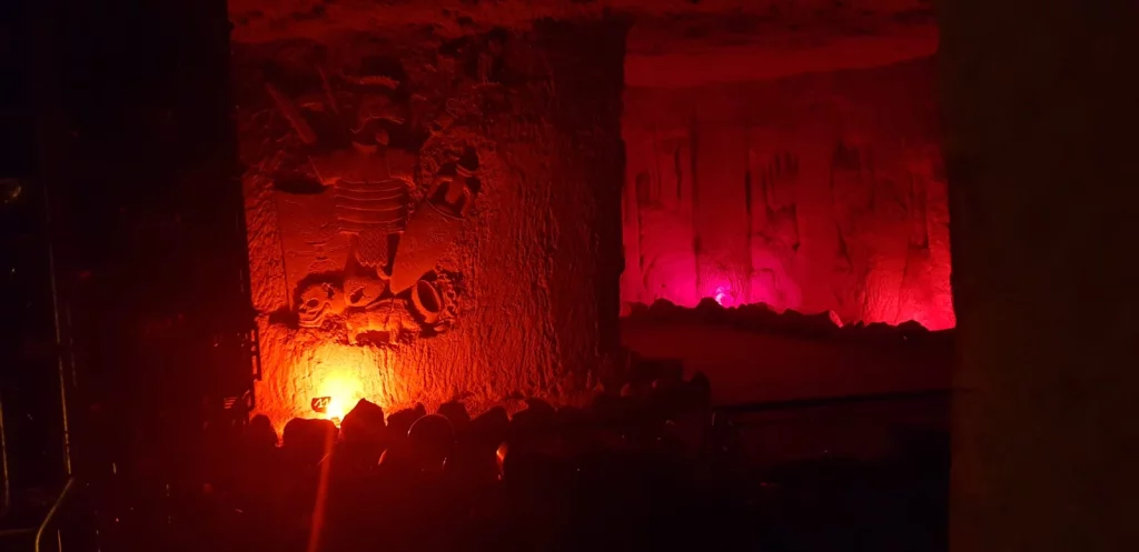 Domaine Bourillon Dorléans, Rochecorbon. Les galeries sculptées du tuffeau