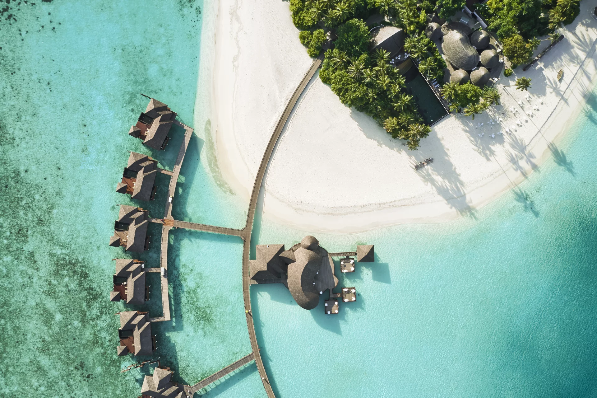 <p><br></p> Sun Siyam Iru Fushi_Arial_Over Water Villas